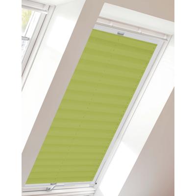 Dachfensterplissee SUNLINES "Young Style Crush", grün (limette, weiß), B:117,4cm H:115,9cm, Obermaterial: 100% Polyester, Plissees, mit Führungsschienen Image
