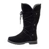 Weitschaftstiefel SHEEGO, Damen, Gr. 37, schwarz, Veloursleder, Schuhe