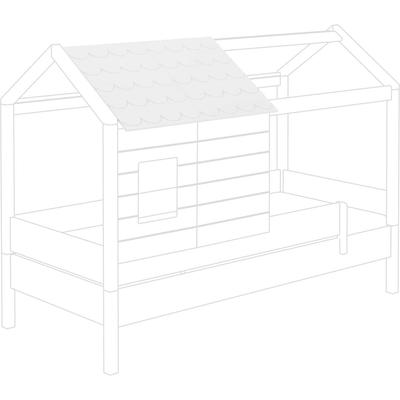 Spielbett-Dachelement PAIDI "TINY HOUSE", weiß (kreideweiß), B:0,49m L:0,65m, MDF, Dachpappen, individuell verstellbar, patentierter PAIDI-Sicherheitsverschluss