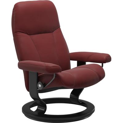 Relaxsessel STRESSLESS "Consul", rot (cherry paloma), B:76cm H:100cm T:71cm, Leder BATICK: BATICK ist ein leicht korrigiertes, durchgefärbtes und genarbtes Möbelleder, bei dem die meisten Unebenheiten und Spuren in der Regel entfernt wurden., Leder... Image