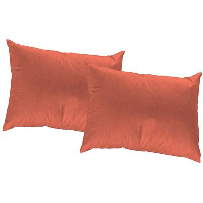 Dekokissen WIRTH Gr. 2, orange (terrakotta, unifarben), B:50cm L:50cm, Kunstfaser, Dekokissen_Sitzkissen_Kissenhüllen, Kissenhülle ohne Füllung, 2 Stück Image