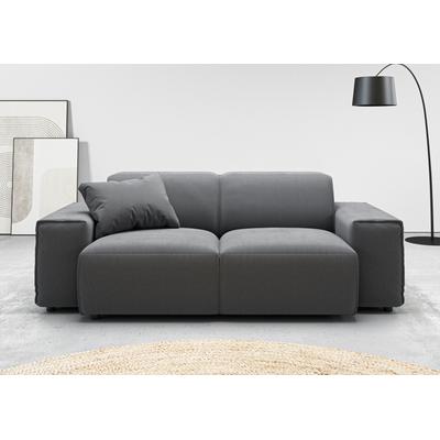 2-Sitzer ANDAS "Glimminge auch in Breitcord + Feincord + Easy care-Bezug", grau (anthrazit), B:194cm H:71cm T:101cm, 100% Polyester, Sofas, besondere Kedernähte,, Zierkissen Image