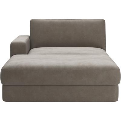 Recamiere RAUM.ID "Innovid", braun (schlamm), B:132cm H:87cm T:196cm, 100% Polyester, Sofas, Modernes Modul-Polsterprogramm Image