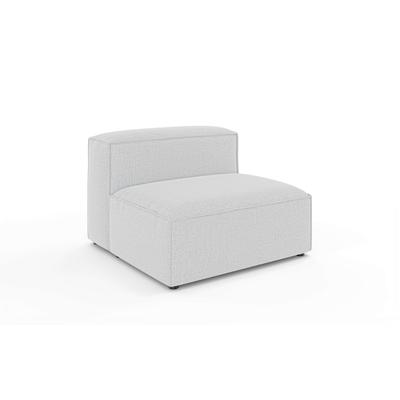 Sessel INOSIGN "HAILY Sofa-Mittelelement, Maße B/T/H: 100/100/72 cm", grau (hellgrau), B:100cm H:72cm T:100cm, 100% Polyester, Sessel, als Modul oder separat verwendbar, für individuelle Zusammenstellung Image