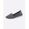 Slipper ANDREA CONTI, Damen, Gr. 42, grau, Leder, Rindsleder, Veloursleder, modisch, Schuhe