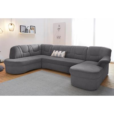 Wohnlandschaft DOMO COLLECTION "Sarafina, zeitlos und komfortabel, optional mit Federkern, U-Form", braun (espresso), B:295cm H:83cm T:180cm, Luxus-Microfaser (92% Polyester, 8% Nylon), Microfaser PRIMABELLE (100% Polyester), Microfaser PRIMABELLE... Image