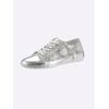 Sneaker ANDREA CONTI, Damen, Gr. 37, silber (taupe, silberfarben), Leder, Rindsleder, Veloursleder, modisch, Schuhe