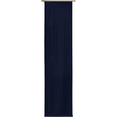 Schiebegardine WIRTH "Newbury" Gr. 2, blau (nachtblau), B:57cm H:175cm, Jacquard, Baumwolle, Polyester, Gardinen, Ohne Befestigungszubehör, Breite: 57 cm Image
