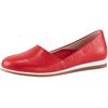 Slipper HEINE, Damen, Gr. 36, rot, Leder, Leder, sportlich, Schuhe