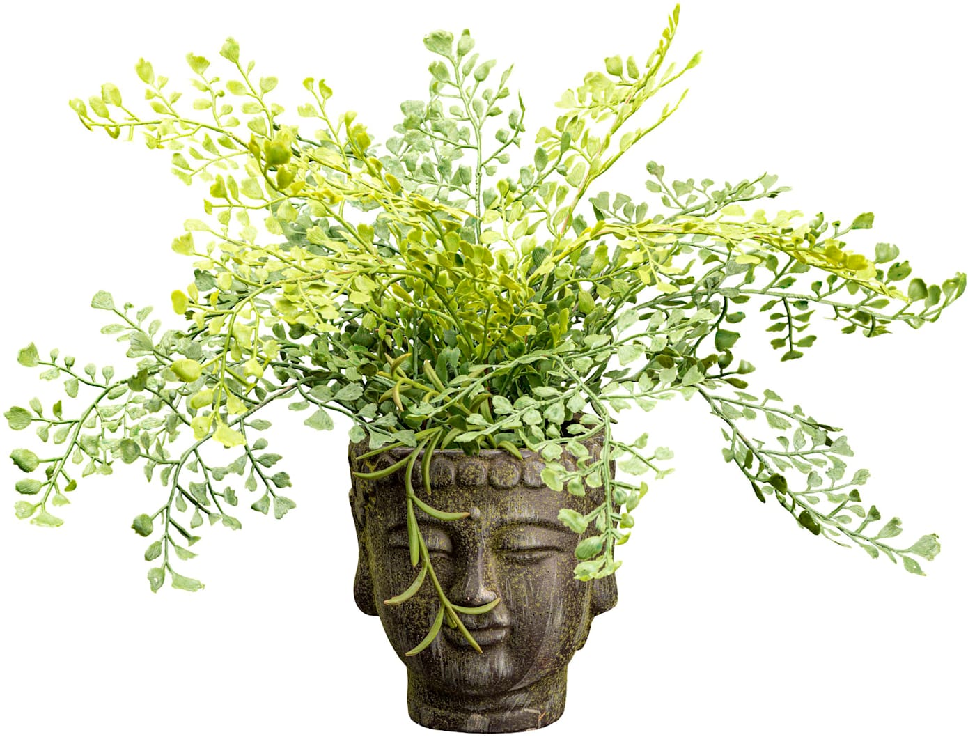 Kunstpflanze GASPER, grün, B:40cm H:35cm T:40cm, Kunststoff, Kunstpflanzen, Kunstpflanze