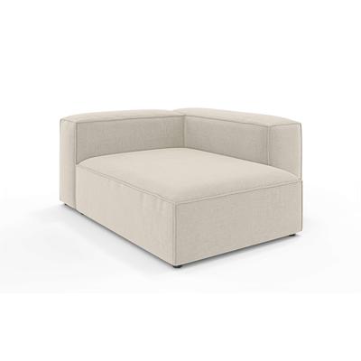 Ottomane INOSIGN "XL HAILY links/rechts bestellbar, extra tief, Maße B/T/H: 130/160/72cm", beige (hellbeige), B:130cm H:72cm T:160cm, 100% Polyester, Sofas, als Modul oder separat verwendbar, für individuelle Zusammenstellung Image