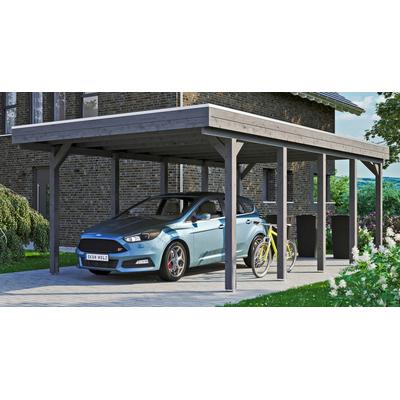 Einzelcarport SKANHOLZ "Friesland", grau (dunkelgrau), H: 221cm, Carports Image