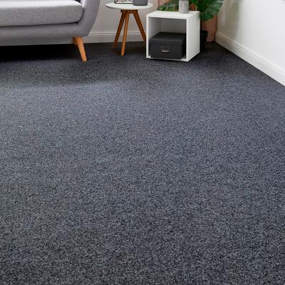 Teppichboden ANDIAMO "Invita, Nadelvlies, Made in Belgium", grau (anthrazit), B:400cm H:5mm L:1500cm, Kunstfaser, Teppiche, melierte Optik, Breite 200 cm oder 400 cm, robust & strapazierfähig Image
