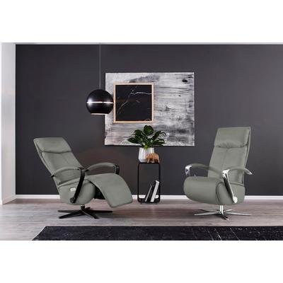 Relaxsessel W.SCHILLIG "rumbaa", grau (grau s37), B:73cm H:115cm T:84cm, Stoff S37 (100% Polyester): Luxus-Microfaser in Lederoptik, Sessel, wahlweise mit Doppelmotor, in Größen S, M & L, mit 5-Sternfuß Image