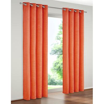 Vorhang WIRTH "Trondheim 234 g/m²" Gr. 8, orange (terra), B:172cm H:160cm, Chenille, Polyacryl, Gardinen Image