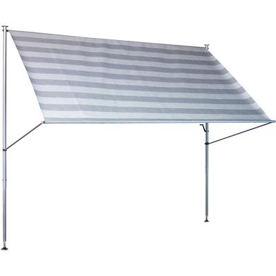 Kassettenmarkise, weiß (hellgrau, weiß), B:350cm H:275cm, Polyacryl, ANGERER FREIZEITMÖBEL, Markisen Image