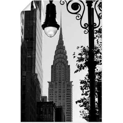Wandbild ARTLAND "New York Chrysler Building", schwarz (farbe bild(er): schwarz), B:40cm H:60cm, Bilder, als Alubild, Outdoorbild, Poster in verschied. Größen Image