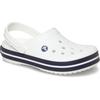 Clog CROCS "Crocband", Herren, Gr. 37, blau (weiß, navy), sportlich, Schuhe, Sommerschuh, Gartenschuh, Poolslides, mit farbiger Laufsohle