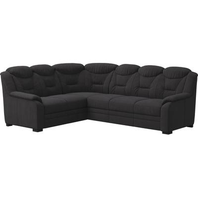 Ecksofa COTTA "Marcus L-Form", schwarz, B:263cm H:99cm T:211cm, 100% Polyester, Sofas, wahlweise mit Bettfunktion & Stauraum Image