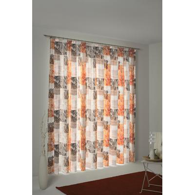 Vorhang WIRTH "JOLANDA" Gr. 1, orange, B:145cm H:150cm, Polyester, Gardinen Image