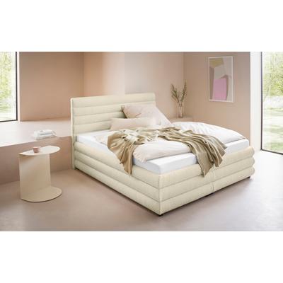 Polsterbett "Maylis Bouclé", beige (creme), B:172cm L:211cm, 95% Polyester, 5% Polyarcyl, LEGER HOME BY LENA GERCKE, Betten, Polsterbett Polsterbett ohne Bettkasten, wahlweise mit und ohne Matratze und Lattenrost, auch in 200cm Breite Image