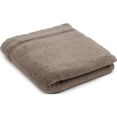 Handtuch GÖZZE "Monaco", grau (taupe), B:50cm L:100cm, Walkfrottier, Obermaterial: 100% Baumwolle, Handtücher (Packung), im Set, Uni Farben, mit gewellter Bordüre, reine Baumwolle Image