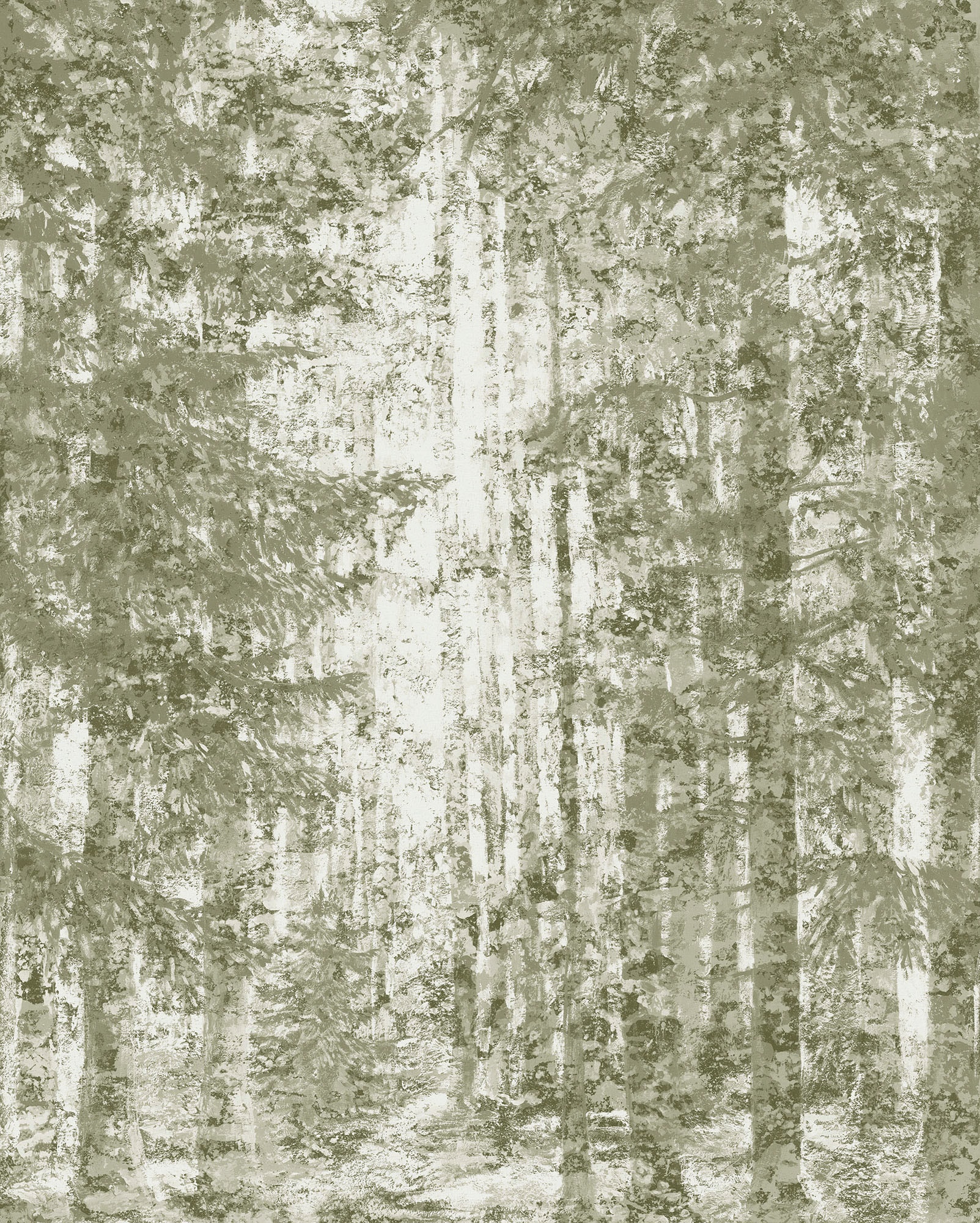 Vliestapete KOMAR "Digitaldruck Vlies - Fading Forest - Größe 200 x 250 cm", rot (braun, weiß, rot), B:200m L:250m, Vlies, Tapeten, Wohnzimmer, Schlafzimmer