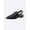Sandale HEINE, Damen, Gr. 36, schwarz, Leder, Glattleder, modisch, Schuhe