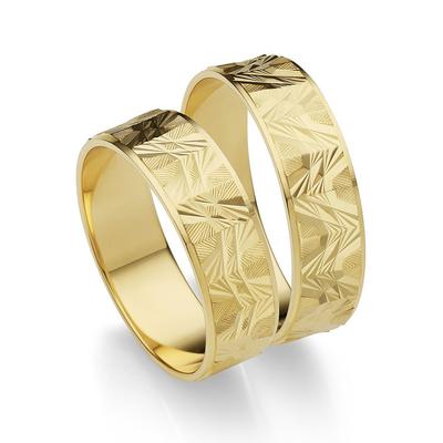 Trauring FIRETTI "Schmuck Geschenk Gold 375 Hochzeit Ehering "LIEBE" Gr. 66, gold (gelbgoldfarben), Fingerringe, 66, Gelbgold 585, 3,5mm, Made in Germany Image
