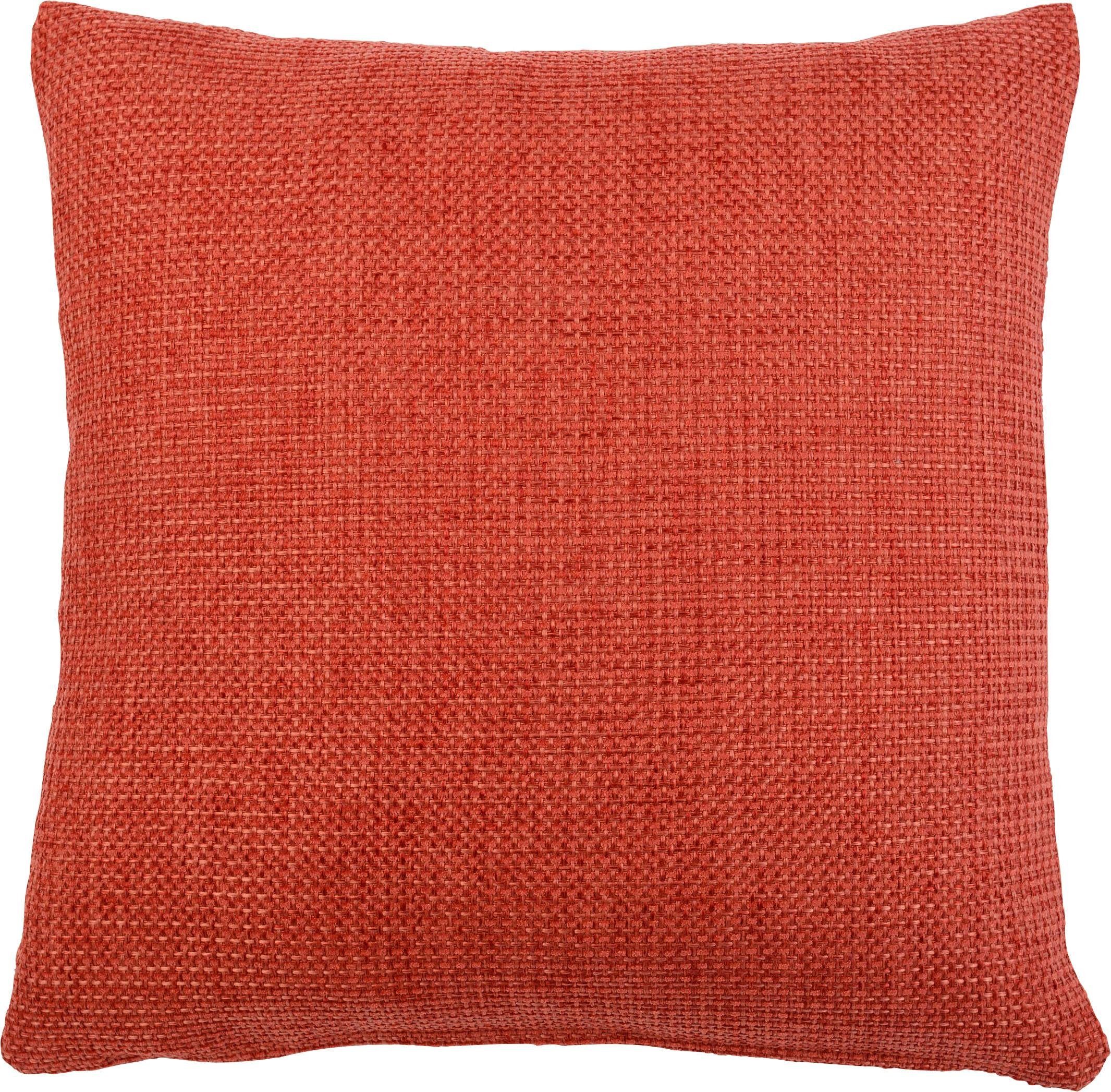 Kissenhüllen GÖZZE "Dallas", rot, B:50cm L:50cm, Polyester, Obermaterial: 100% Polyester, Kissenbezüge, in vielen Farben
