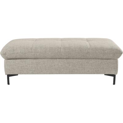 Polsterhocker ALINA "Melina", beige (beige tta 2), B:134cm H:46cm T:68cm, Struktur TTA (100% Polyester), Hocker Image