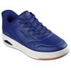 Slip-On Sneaker SKECHERS "UNO CTL-UNO DURABUCK SLIP IN", Herren, Gr. 47,5, blau (dunkelnavy), Lederimitat, casual, Schuhe, Retro Sneaker, Slipper mit Luftkissendämpfung