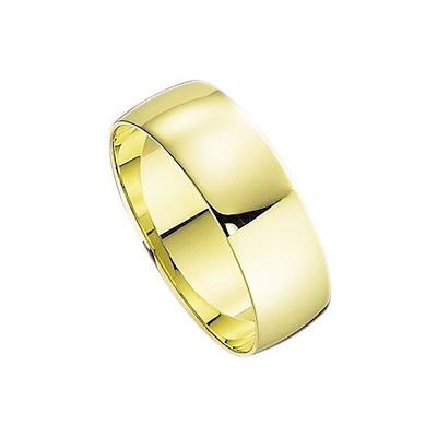 Trauring FIRETTI "Schmuck Geschenk Gold Hochzeit Ehering Trauring "LIEBE" Gr. 19, gold (gelbgoldfarben), Fingerringe, 19, SI = kleine Einschlüsse ohne Brillant, Gelbgold 585, 7mm, Made in Germany, wahlweise mit oder ohne Brillant Image