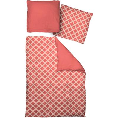Bettwäsche ADAM "Maroccan Shiraz", rot, B/L: 155cm x 220cm, , Renforcé, B/L: 80cm x 80cm, Renforcu00e9, Obermaterial: 100% Baumwolle, Bettwäsche, mit Karomuster Image
