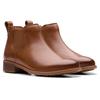Chelseaboots CLARKS "Havisham Top", Damen, Gr. 39, braun, Leder, used, klassisch, Schuhe, Stiefelette mit Wechselfußbett