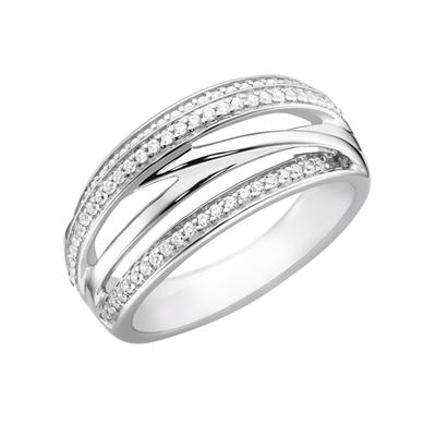 Fingerring LADY Gr. 18, silber (silber 925), Fingerringe, Damen, 18, Silber 925 (Sterlingsilber) Image