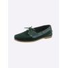 Slipper HEINE, Damen, Gr. 41, grün, Leder, Rindsleder, Veloursleder, Glattleder, modisch, Schuhe