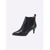 Stiefelette HEINE, Damen, Gr. 40, schwarz, Glattleder, Leder, feminin, Schuhe
