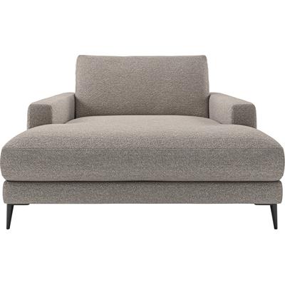Chaiselongue INOSIGN "Downtown Loungemöbel zum Relaxen, B/T/H: 132/170/84 cm", beige (natur), B:132cm H:84cm T:170cm, 96% Polyester, 4% Polyacry, Sofas, auch in Bouclé, Cord und Easy care - leicht mir Wasser zu reinigen Image