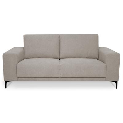 2-Sitzer PLACES OF STYLE "Xander", beige (natural), B:164cm H:85cm T:88cm, 90% PES, 10% NY, Sofas, Breite 164 cm, Webstoff, Soft-Touch Chenille, schwarze Metallfüße Image