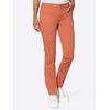 Bequeme Jeans CASUAL LOOKS, Damen, Gr. 52, Normalgrößen, orange (papaya), 96% Baumwolle, 4% Elasthan, unifarben, lang, Jeans
