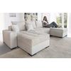 Wohnlandschaft COLLECTION AB "XL-Josy U-Form, Breite 313 cm, Cord-/Mix", beige (cremefarben), B:313cm H:84cm T:161cm, 100% Polyester, Sofas, inkl. Bettfunktion, Bettkasten, mit 4 gleich großen Rückenkissen, Topseller