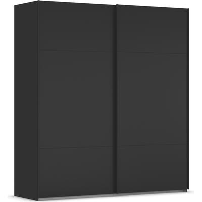 Schwebetürenschrank RAUCH "Kleiderschrank Schrank Garderobe Schlafzimmerschrank CONTIDO", schwarz, B:201cm H:223cm T:68cm, Holzwerkstoff, Schränke, aus hochwertigem Material in 6 Breiten 2 Griff-Farben MADE IN GERMANY Image
