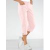 Caprihose CASUAL LOOKS, Damen, Gr. 54, Normalgrößen, rosa (rosé), 98% Baumwolle, 2% Elasthan, unifarben, 3/4-Länge, Hosen