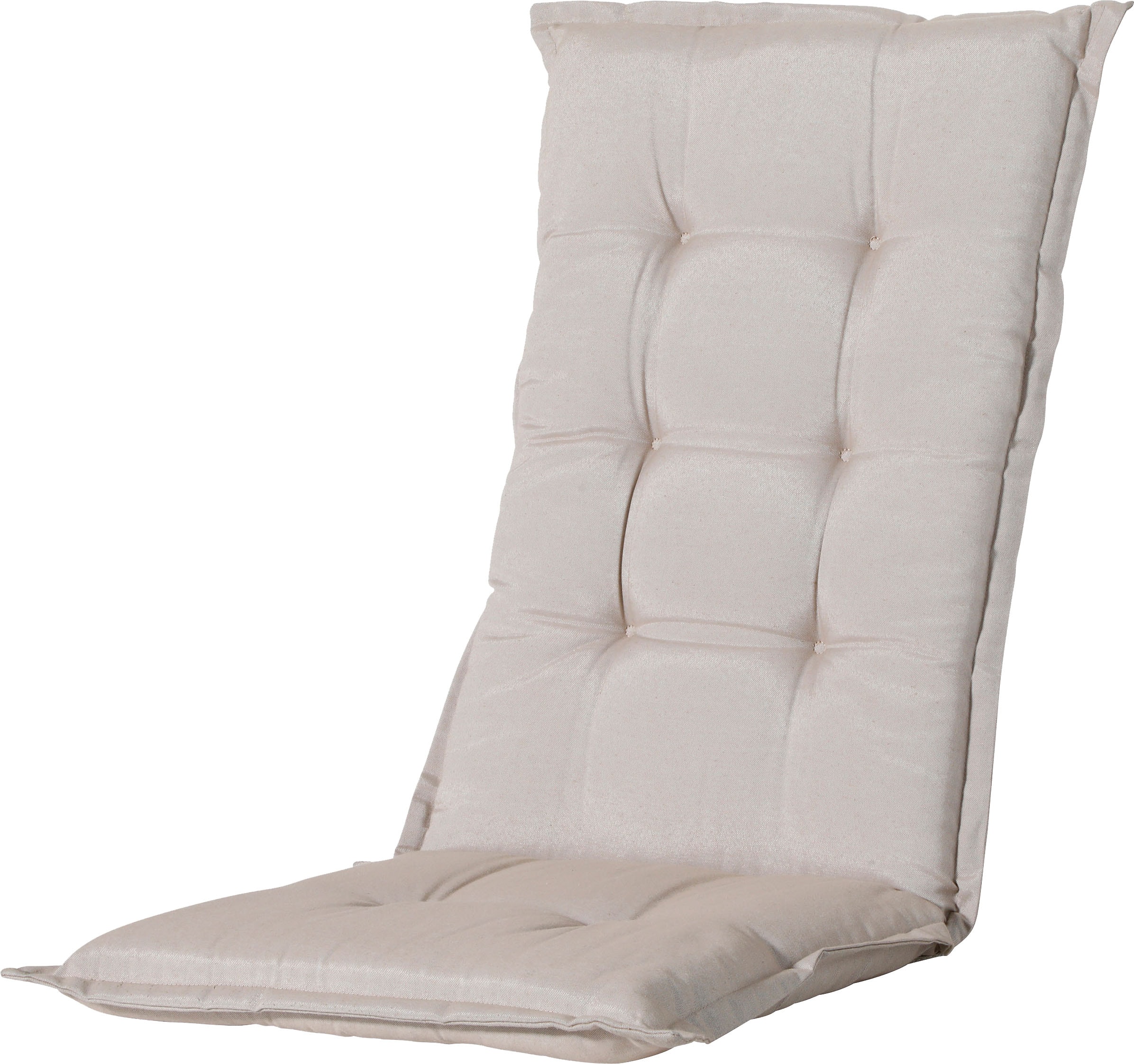 Sitzauflage BEST, beige (sandfarben), B:120cm H:7cm T:50cm, Baumwolle, Polyester, Polsterauflagen, für Stühle mit hoher Rückenlehne