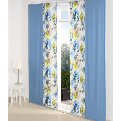 Schiebegardine WIRTH "MOLINELLA" Gr. 1, blau, B:60cm H:145cm, Polyester, Gardinen Image