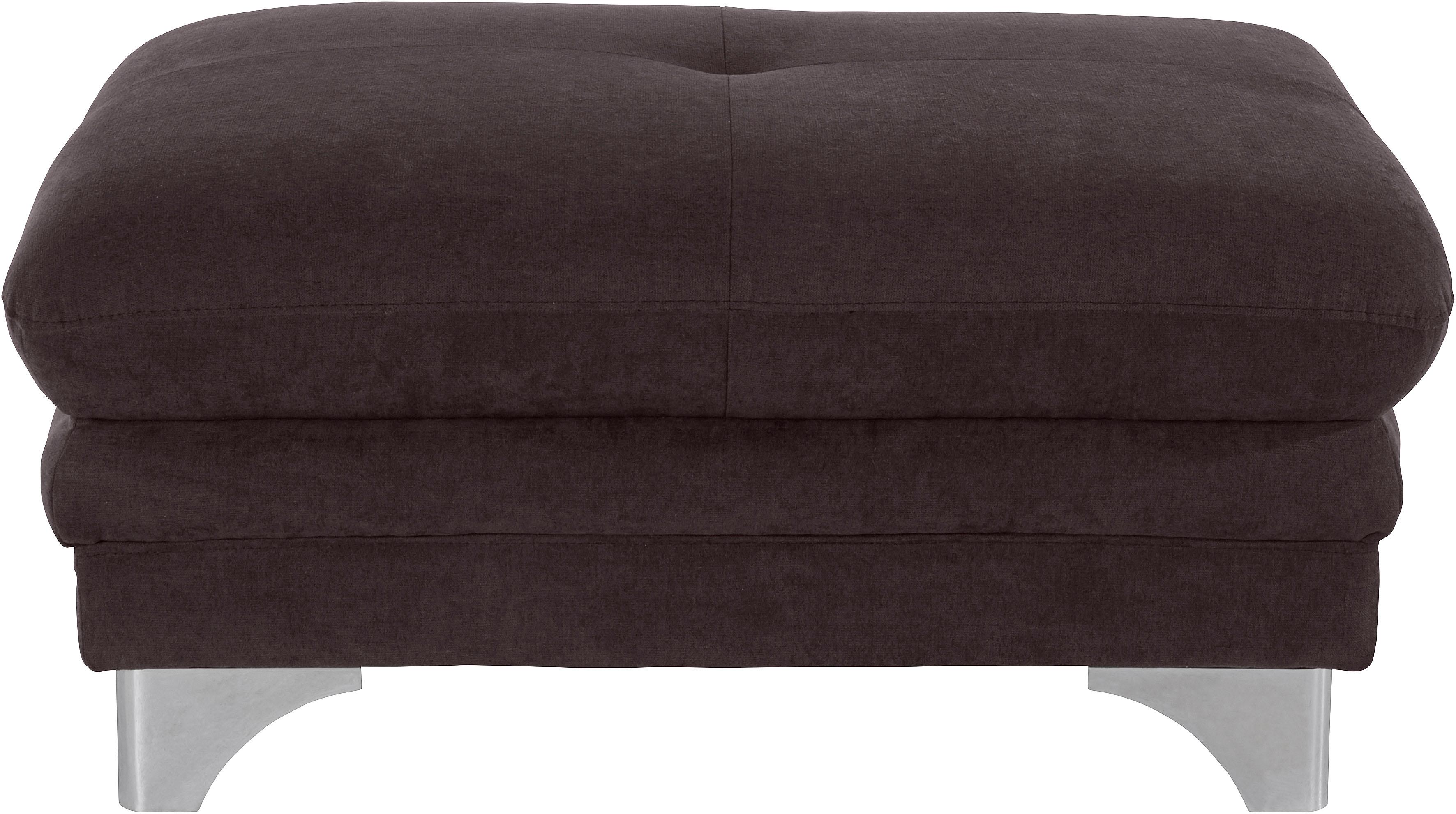 Hocker COTTA "Enterprise", braun (mud), B:98cm H:44cm T:67cm, Struktur (100% Polyester );Chenille (90% Polyester; 10% Polyamid ), Hocker, Hocker Image