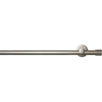 Gardinenstange GARESA "SEFRA", grau (nickelfarben), L:260cm Ø:16mm, Aluminium, Gardinenstangen, Vorhanggarnitur,Innenlaufgarnitur, verlängerbar, Endknopf Kappe Image