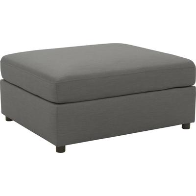 Polsterhocker DOMO COLLECTION "Solskin, individuell erweiterbar", grau (anthrazit), B:96cm H:45cm T:78cm, 100% solution dyed Acryl, Hocker, Outdoor, großer Polsterhocker, B/T/H 96/78/45 cm Image