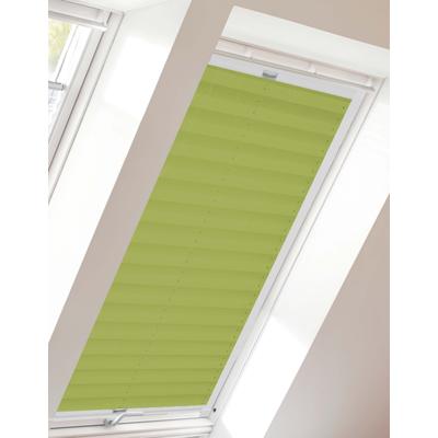 Dachfensterplissee SUNLINES "StartUp Style Crush", grün (limette, weiß), B:49,3cm H:99,5cm, Obermaterial: 100% Polyester, Plissees, mit Führungsschienen Image